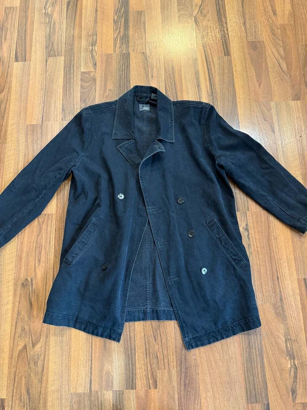 Lizwear Black Denim Peacoat Size S
